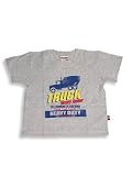 Mish Mish - Toddler Boys Short Sleeved Tee, Grey, Blue