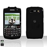 Black Durable Rubberized Hard Protector Cover Case for Blackberry Curve 8900 Javelin + FREE SF Planet Neckstrap !