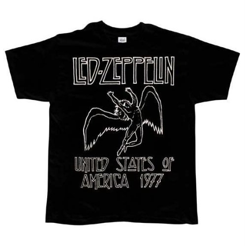 Led Zeppelin – 1977 – Black T-Shirt Large