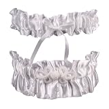 Beverly Clark Wedding Accessories Cherry Blossom, Garter Set, White