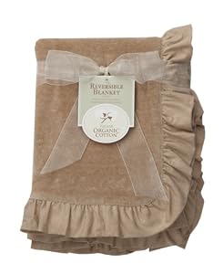 American Baby Company Organic Reversible Blanket, Mocha