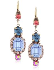 Sorrelli "Tropical" Elegant Crystal Dangle Gold-Tone Earrings