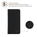 SHIELDON Slim Fit Leather Flip Kickstand Wallet Card Holder Case with Magnetic Closure for iPhone 6s Plus / 6 Plus - Black