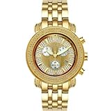 Joe Rodeo Tyler Gold w/ 2.00 Ctw Diamond Chronograph Watch