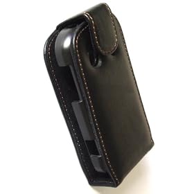 housse etui noir pour samsung b3410 corby + film ecran