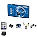 Canon PowerShot ELPH 115 IS Digital Camera (Blue) 8GB Package 2