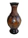 16.5" ht Metal Planter Vase, Jar Rustic Finish Decor