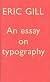 An Essay on Typography