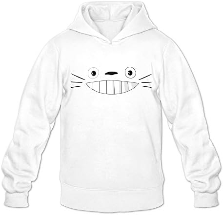 FANNG Men's My Neighbor Totoro Logo Hoodie White L