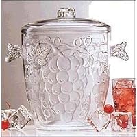 Prodyne AG-98 Grape Embossed 3-1/2-Quart Ice Bucket with Lid