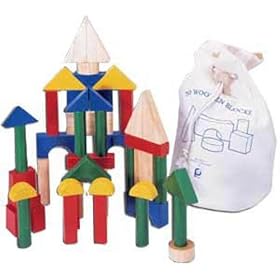 50 Wooden Blocks in a Bag