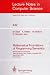 Books : Mathematical Foundations of Programming Semantics: 5th International Conference, Tulane University, New Orleans, Louisiana, USA, March 29-April 1, 1989. Proceedings (Lecture Notes in Computer Science)