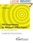VBA Programming for Microsoft Office Project Versions 98 through 2007 (Epm Learning)
