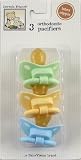 3-Pack Orthodontic Pacifier (Latex), Green