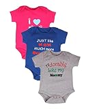 Gkidz Pack of 3 Infants Body Suit Mom and Dad -2 Printed Tshirts RS.449 (75.00% Off) - Amazon