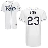 Carlos Pena Tampa Bay Rays Home White Authentic MLB Jersey