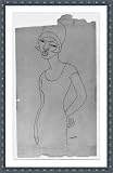 Historic Print (M): [Black woman (three-fourths length) in flapper hat]
