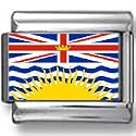 British Columbia, Canada Flag Photo Italian Charm