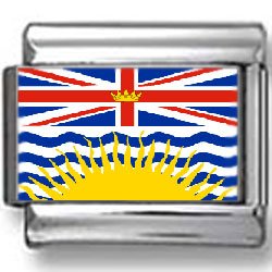 British Columbia, Canada Flag Photo Italian Charm
