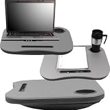 Laptop Cushion Desk w/ Pen and Pencil Tray and Cup Holder