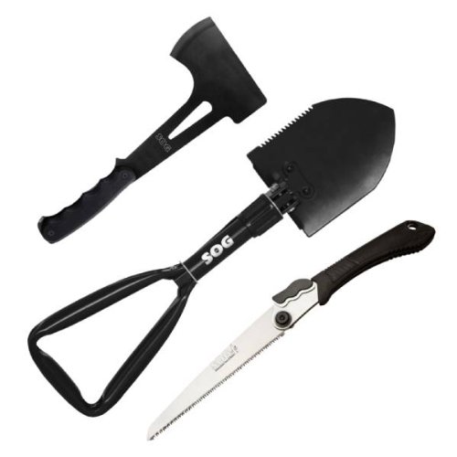 SOG 3-Piece Field Kit - Folding Saw, Entrenching 