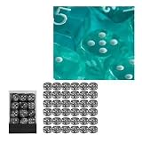 Eigenschaften Chessex 23815 / Chessex 23815 - Würfelset durchscheinend türkis, 36 6-seitige Würfel (12mm)