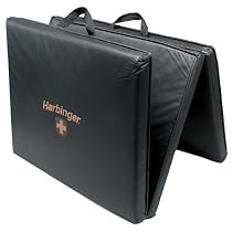Harbinger 340400 3 Part Exercise Mat 2" x 24" x 60" (Black)