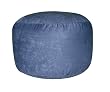 Blue Bigfoot Footstool Urban Suede By Elite Furniture