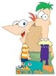 Phineas & Ferb with Perry Platypus (Disney Channel's Phineas & Ferb) Life-Size Standup Poster
