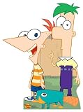Phineas & Ferb with Perry Platypus (Disney Channel's Phineas & Ferb) Life-Size Standup Poster
