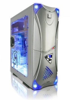 Aspire X Navigator Aluminum ATX Mid Tower Case with Clear Side, Front USB and Firewire Ports, Built in Fan Controller and 500 Watt Power Supply