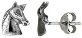 Small Sterling Silver Horse Stud Earrings