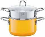 Review Silit 91 0720 1733 / Silit 3-3/4-Quart Steamer with Insert, Crazy Yellow