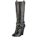 Buffalo 409-1406 derby leather, Damen Stiefel