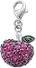 Apple Charm, 14K White Gold