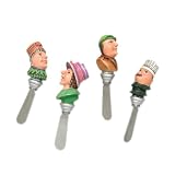 Pfaltzgraff Circle of Kindness Topsy Turvy People s/4 Spreaders