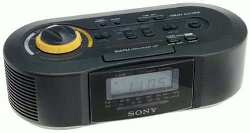 Sony ICF-C900HS AM/FM Clock Security Light