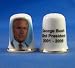 Porcelain China Collectable Thimble - George Bush 43rd President USA - Free Gift Box