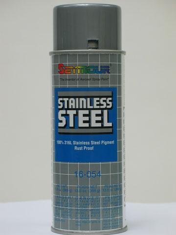 Stainless Steel Rust Protective Spray Paint - STAINLESS STEEL SPRAY 16 Oz. Can, 13 Oz. Net Wt