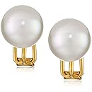 Majorica 12mm White Clipped Earrings