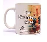 lustige Cartoon Tasse Becher für Physiotherapie - "Der Nächste bitte!"