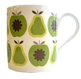 Orla Kiely Bone China Mug - Green Apples & Pears