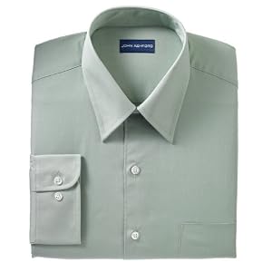 John Ashford Dress Shirt, Solid Poplin
