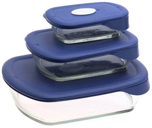 Pyrex 6-Piece Rectangular Storage Deluxe Set