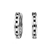 10K White Gold 1/4 ct. Alternating Black and White Diamond Huggie Earrings