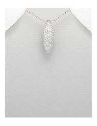 CZ Pendant Necklace In 92.5 Sterling Silver