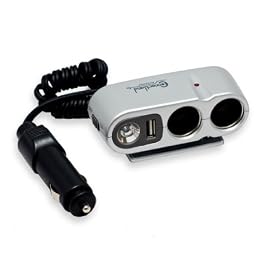 Connectland - AD-ALIM-CIGARE-4325 - Doubleur allume-cigare 12V/24V + USB + Lampe