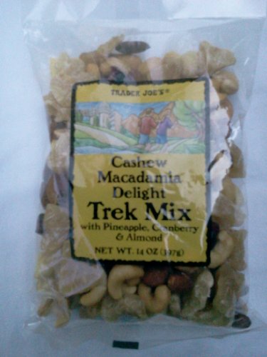 Trader Joe`s Cashew Macadamia Delight Trek Mix with Pineapple, Cranberry and Almond (6 Pack)