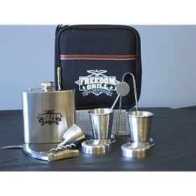 Freedom Grill Travel Bar Set FG-BAR Stainless Steel 8 Piece Bar Set by Freedom Grill