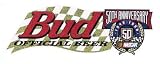 Nascar Bud Racing 50th Anniversary Bumper Sticker